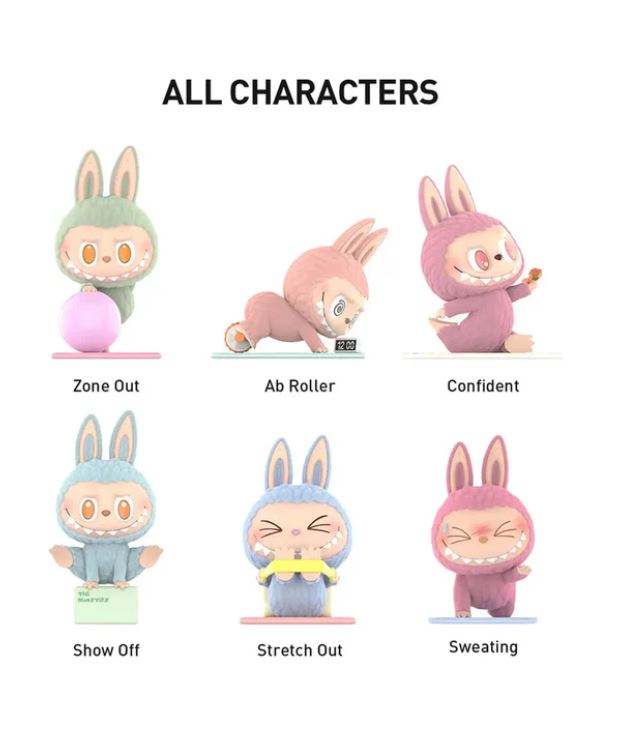 Pop Mart Labubu The Monsters Lazy Yoga Series Figures Mystery Box