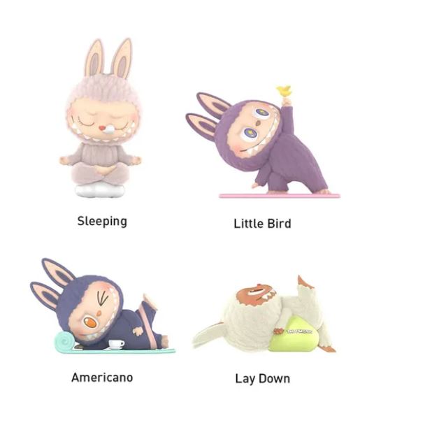 Pop Mart Labubu The Monsters Lazy Yoga Series Figures Mystery Box