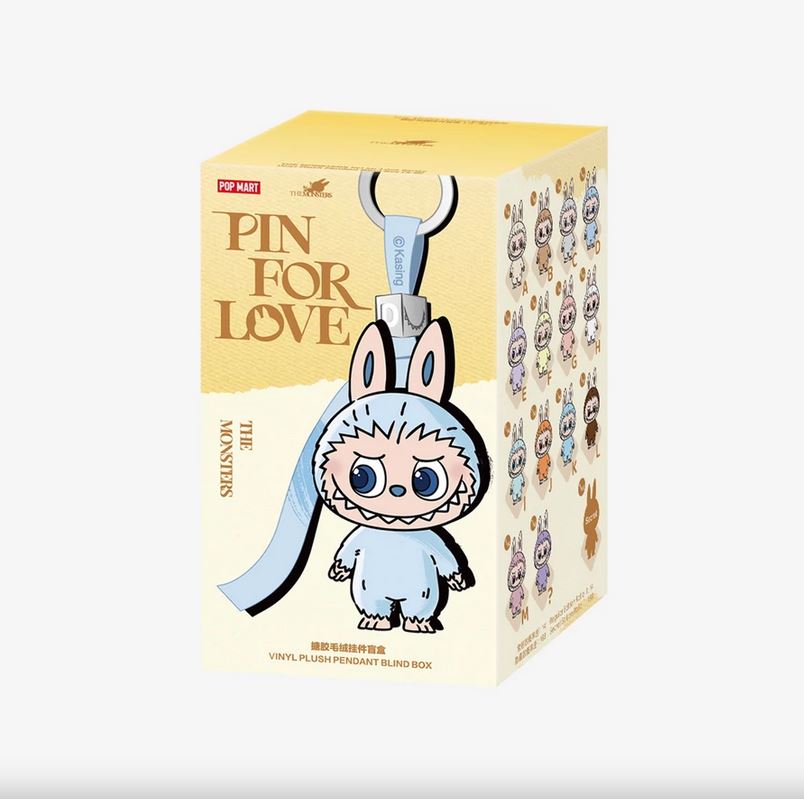 Labubu the Monsters 'PIN FOR LOVE' series vinyl plüss (A-M)